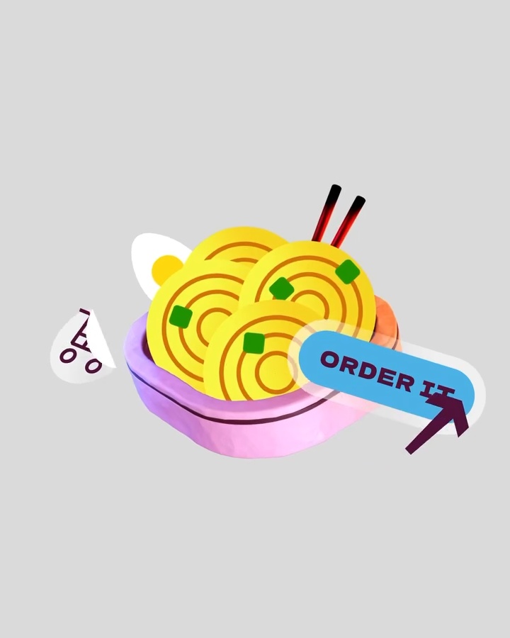 mixed 2d food motion animation | Raivcoo